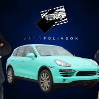 Illusztráció: Opel Vectra OPC autó fóliázás - Oracal Azure Metallic Matt 970-197 azúr kék karosszériafólia