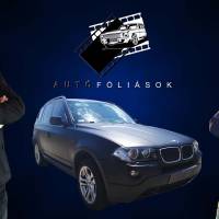 Illusztráció: BMW 520D autófóliázás - Avery Matte Charcoal Metallic SW900-845-M grafit szürke autó fólia